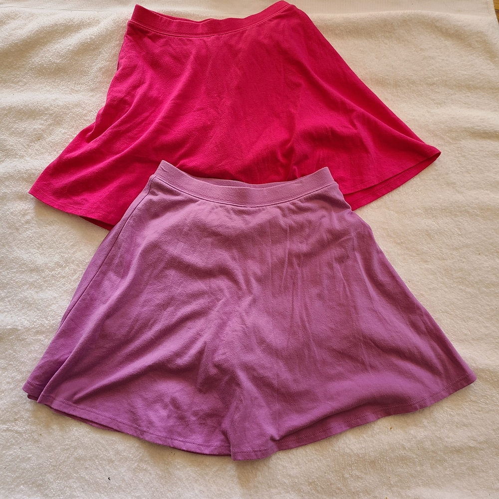 Jumping Beans Pink and Purple Girls Skorts - Size 10